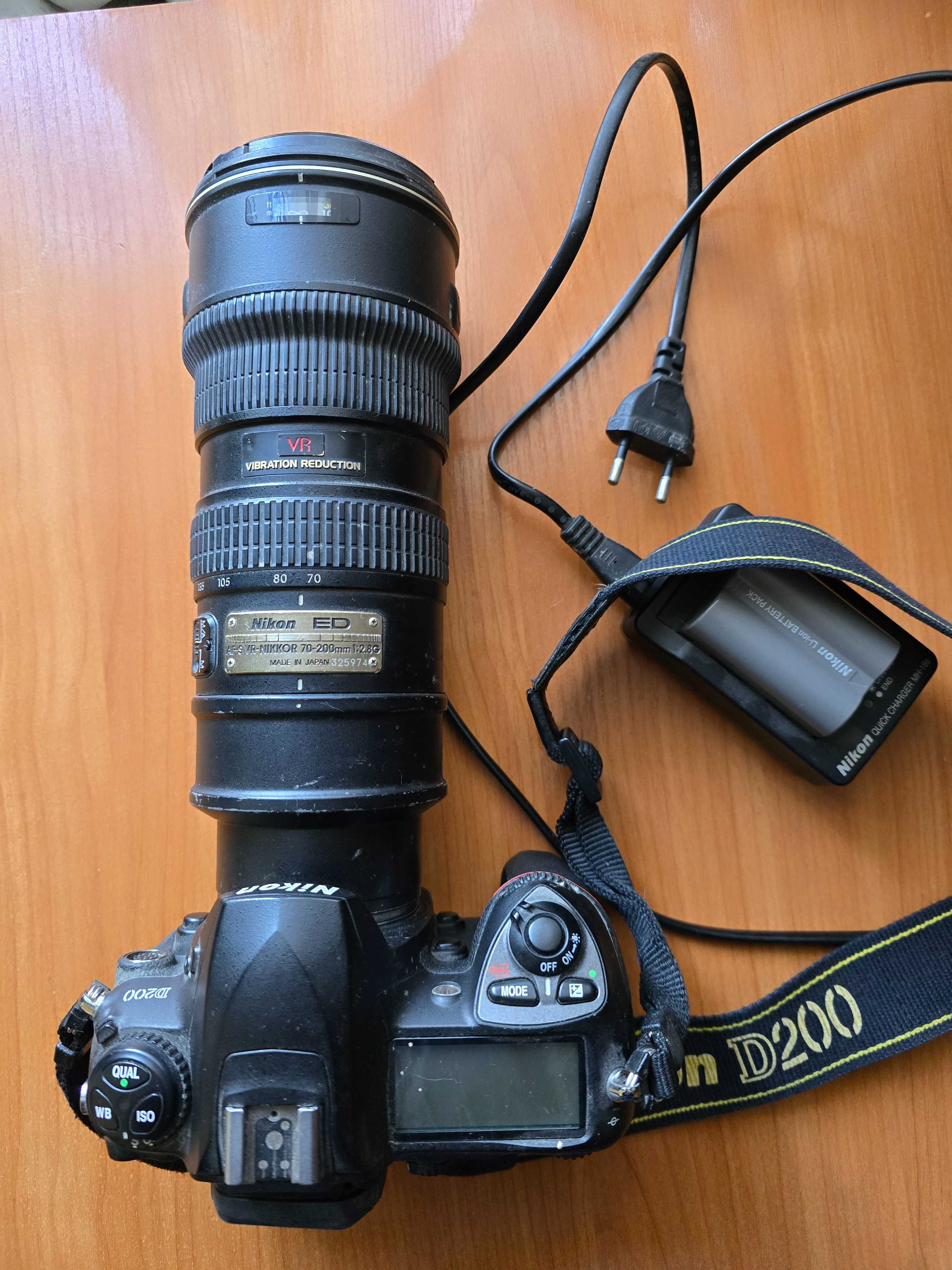 Nikon Nikkor 70-200 F2.8G VR +Nikon D200