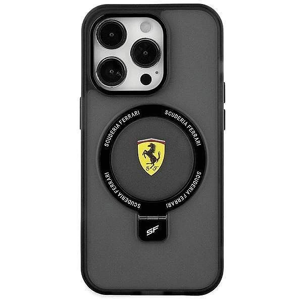 Etui Ferrari Ring Stand 2023 Collection MagSafe na iPhone 15 - czarne