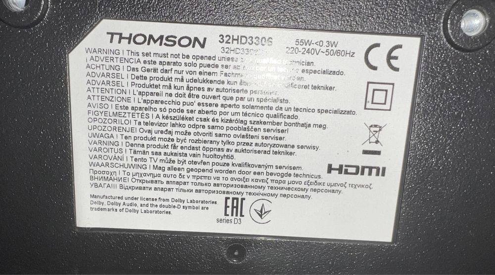 Thomson 32 full HD TYLKO 420zł!