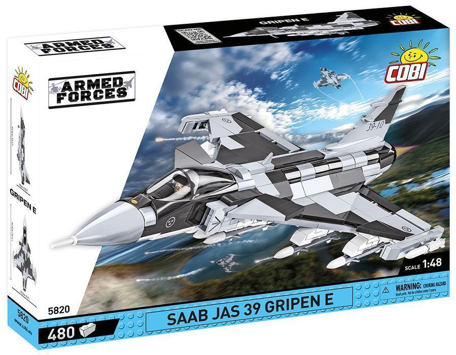 Klocki Cobi 5820 Samolot Saab Jas 39 Gripen E Armed Forces 480 El.