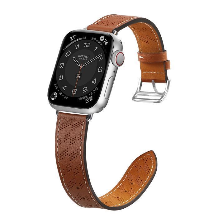 Strap Leather skórzany pasek Apple Watch (41, 40, 38 mm) brązowy