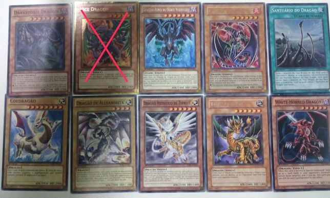 Cartas Yu Gi Ho cards