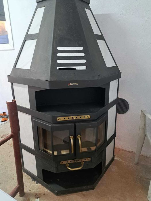 Kominek, piecyk, koza narożnikowy 9 kW typ. KK1-5 Romotop