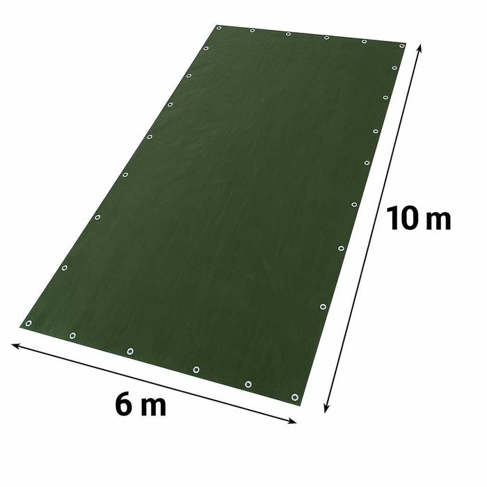 PLANDEKA 6x10m 130 g WODOODPORNA MROZOODPORNA płachta ochronna brezent