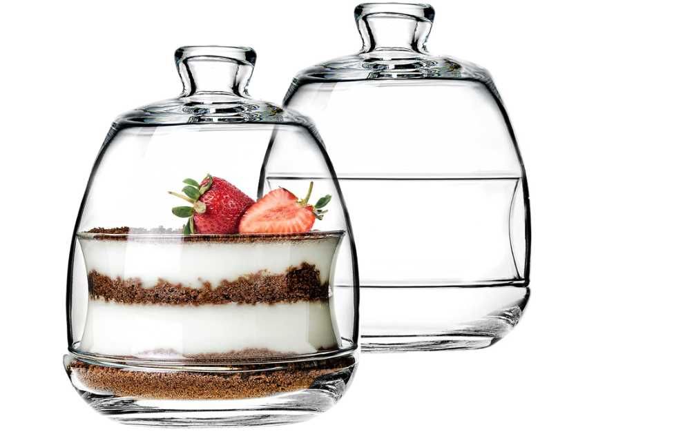 Deserowe miseczki szklane  ( 2 sztuki)  NR.836