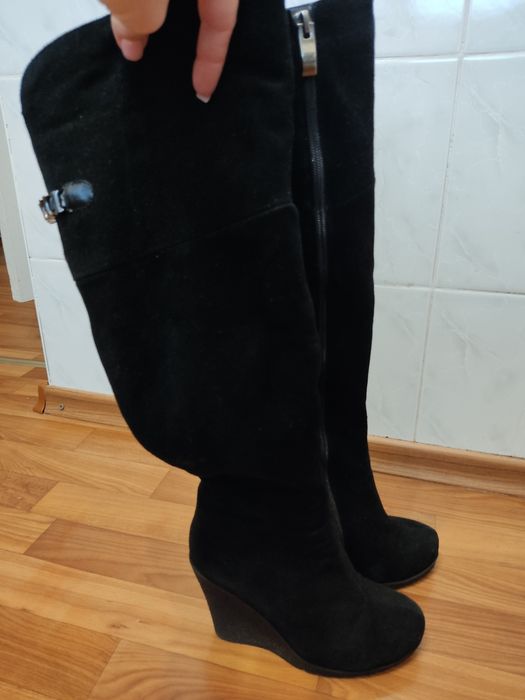 Ботфорты зимние замшевые Lonza