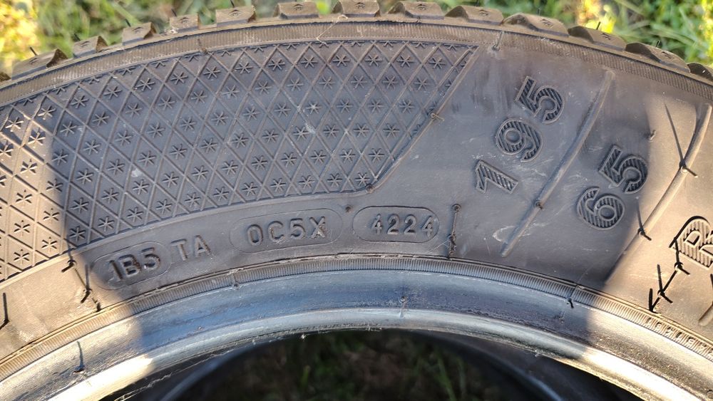 Sprzedam opony zimowe 4 szt 195.65.15 z roku 2024r