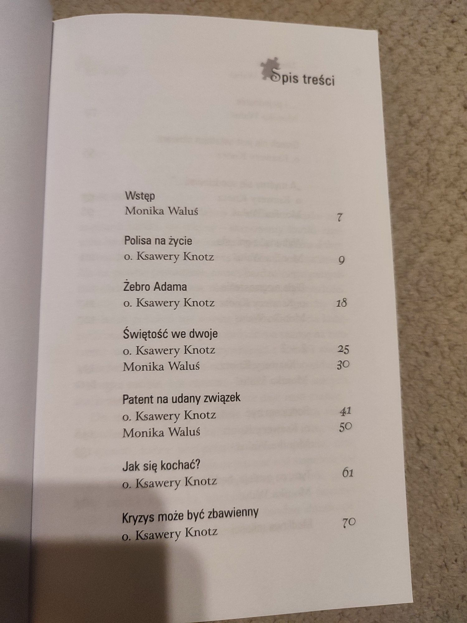 "Puzzle małżeńskie" o. Ksawery Knotz Monika Waluś