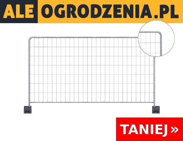 Ogrodzenie Tymczasowe/Budowlane Ażurowe KOMPLET