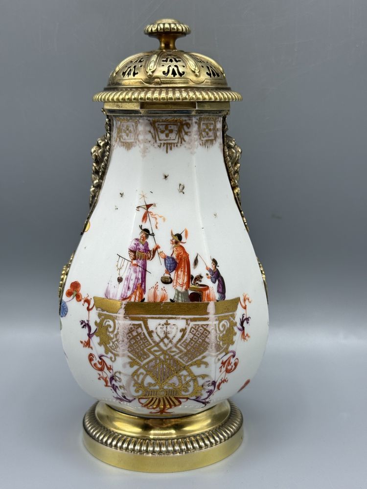 Leiteira Meissen cerca de 1725 seculo xviii