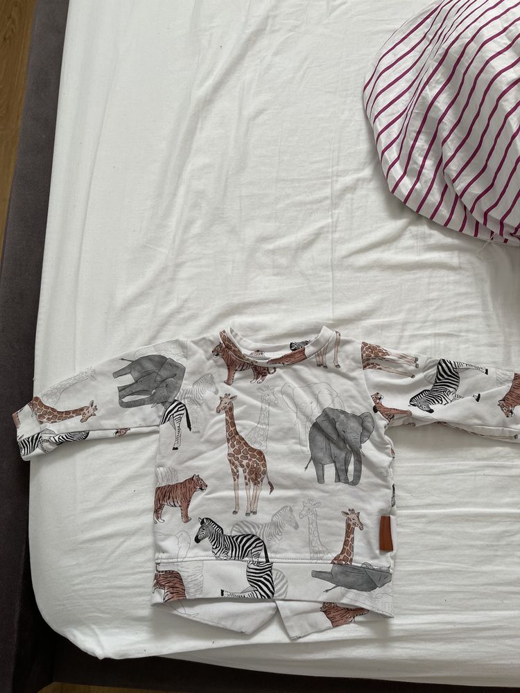 Bluza handmade motyw safari zwierzęta