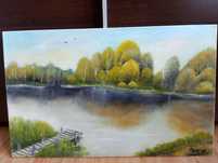Obraz 80/50 cm Pomost nad jeziorem