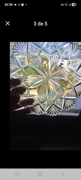 14 pratos/taças sobremesa cristal