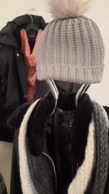 Duży zestaw damski M/L 3 kurtki swetry torebka + gratis