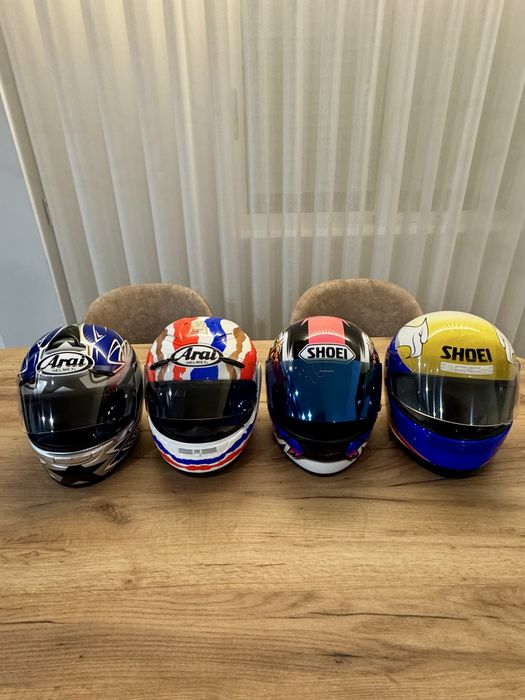 Capacetes Arai e Shoei