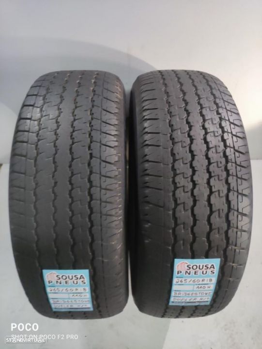 2 pneus semi novos 265-60r18 bridgestone - oferta dos portes 130 Euros