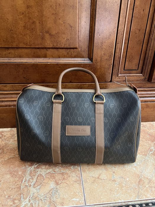 Вінтажна дорожна сумка Dior honeycomb