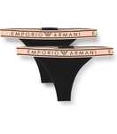 Emporio Armani Underwear Komplet 2 par damskich stringów black