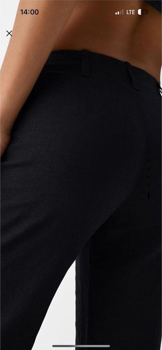 Нові лляні штани від бренду Бершка, розмір М