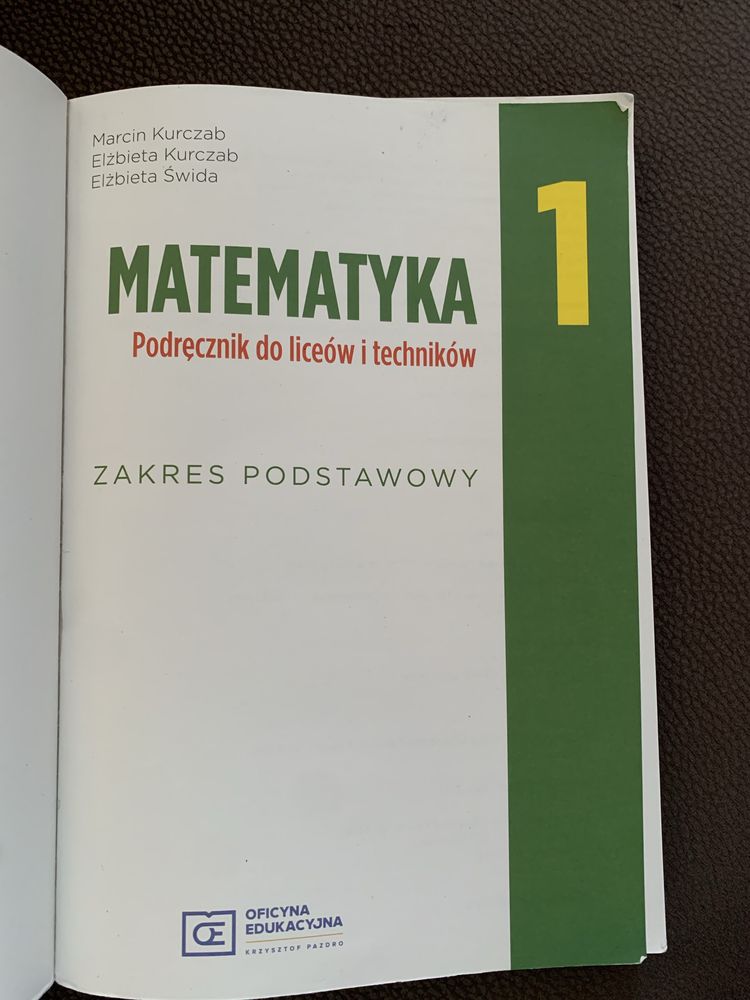 Matematyka 1 zakres podstawowy Oficyna Edukacyjna