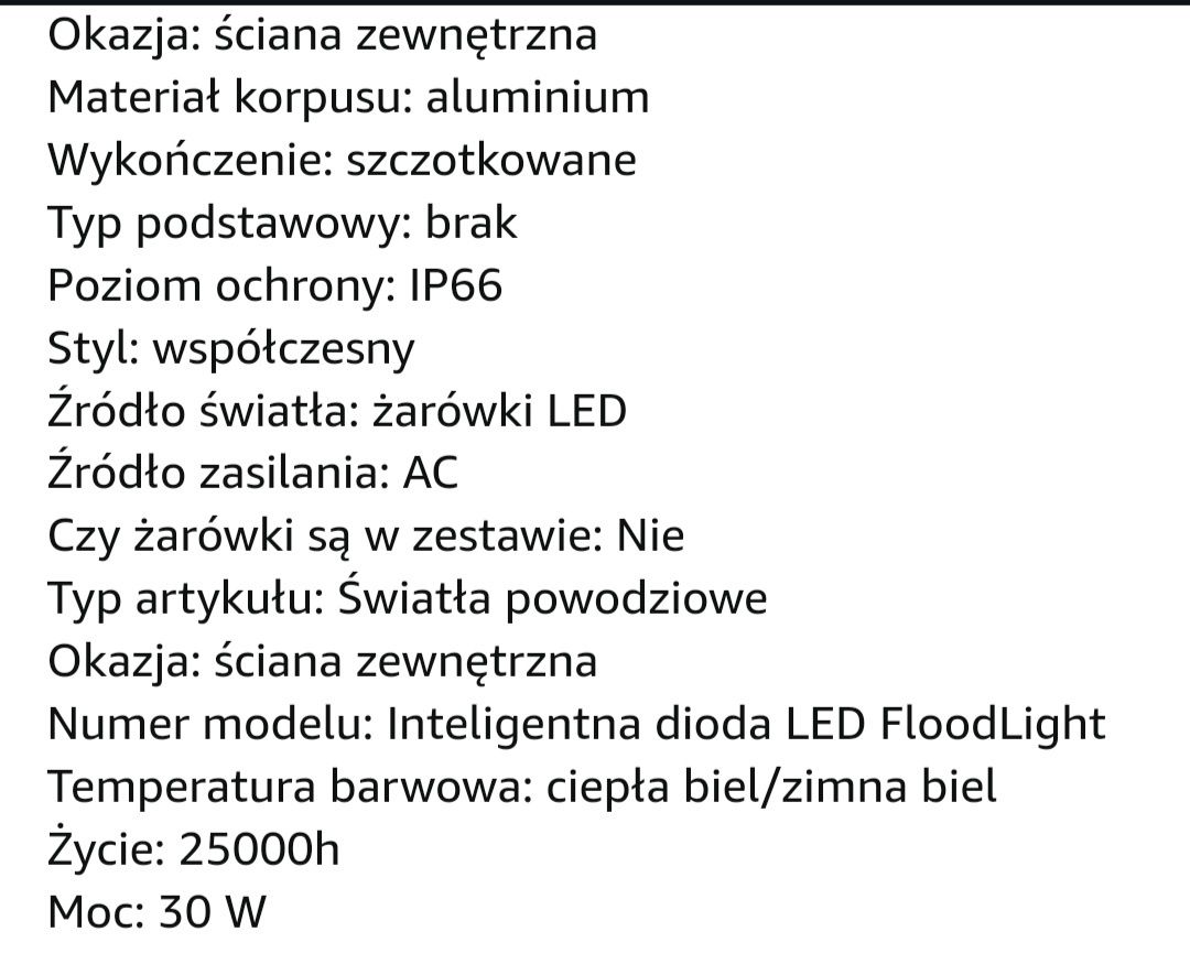 Halogen zewnętrzny RGB na aplikację