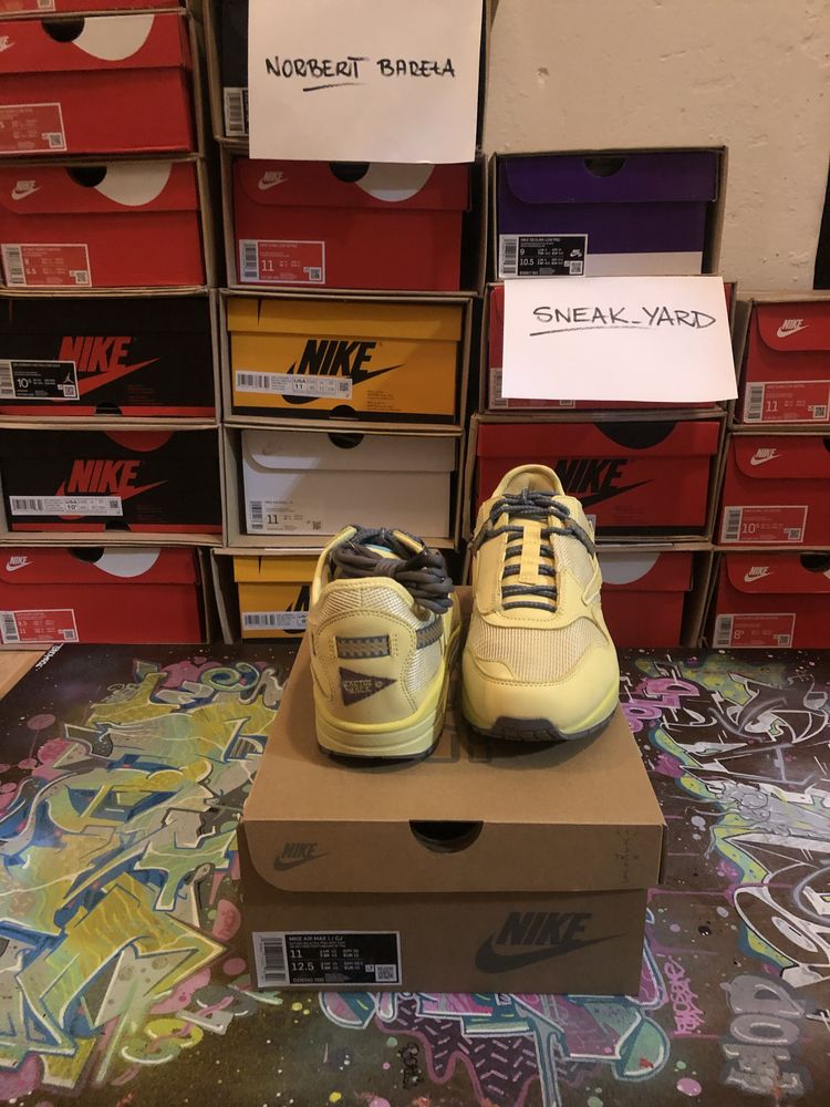 Nike AIR MAX 1 Travis Scott CACTUS JACK Saturn gold