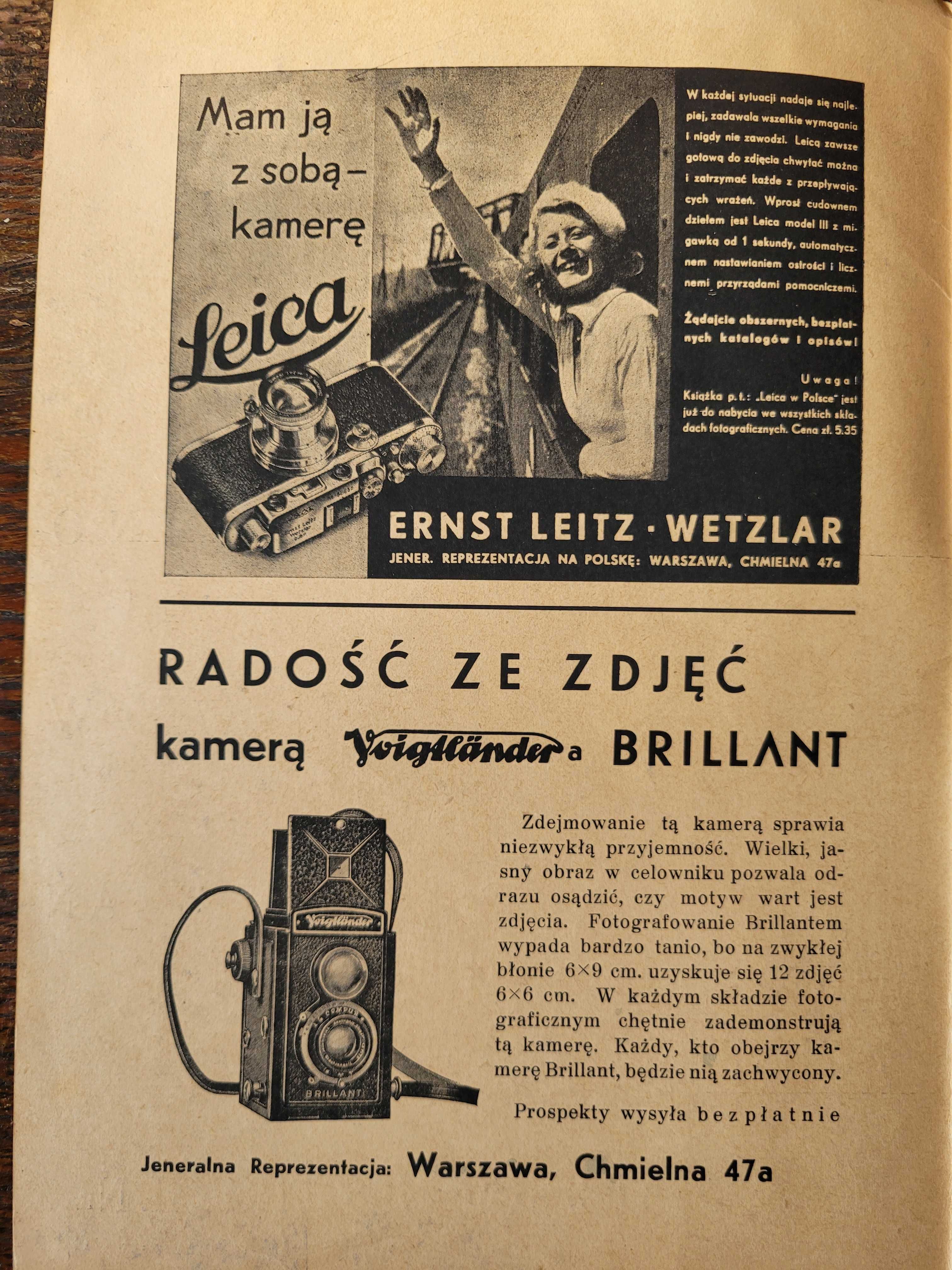 Stary przedwojenny miesięcznik fotograficzny z 1936 rok