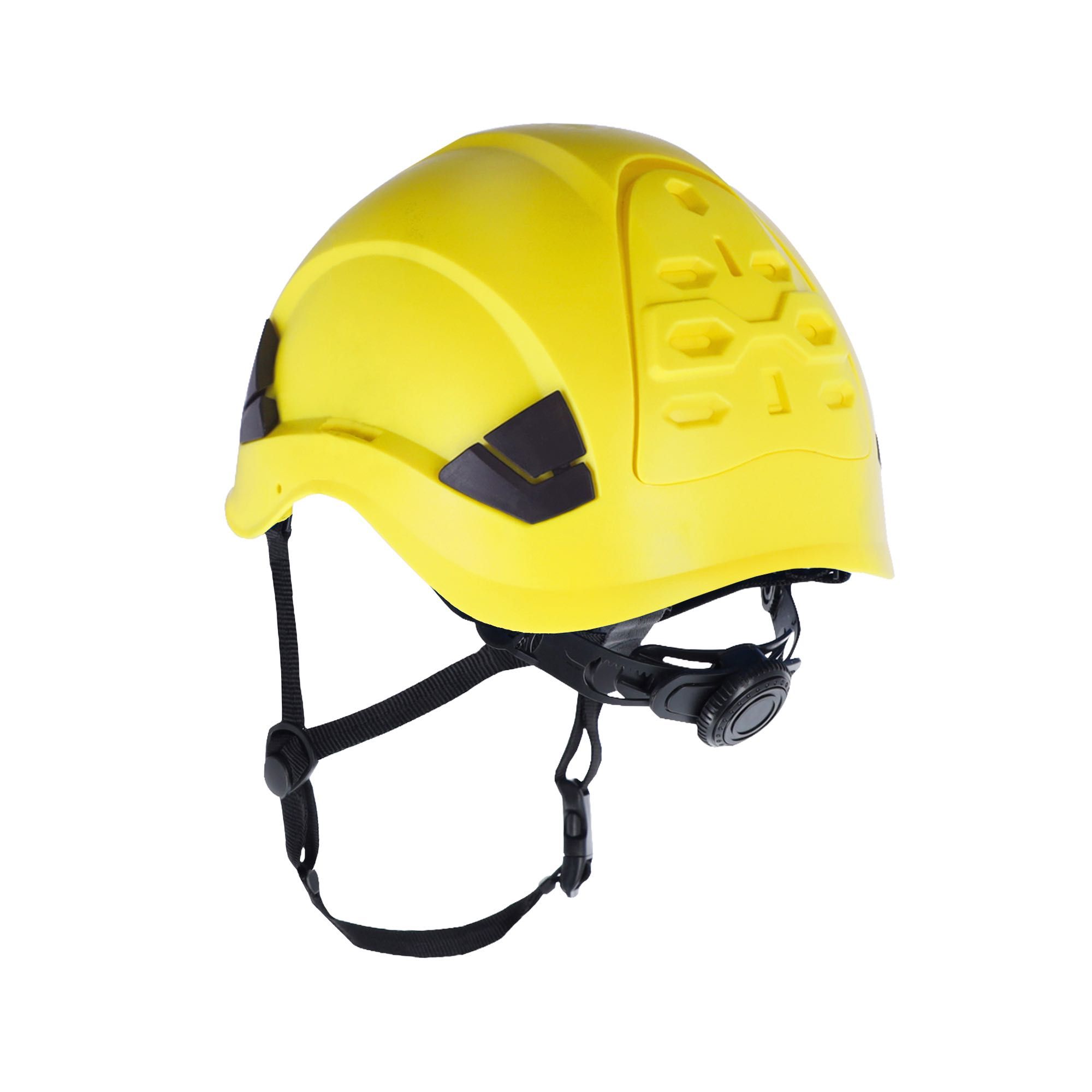 Hełm, kask ochronny do pracy na wysokości żółty