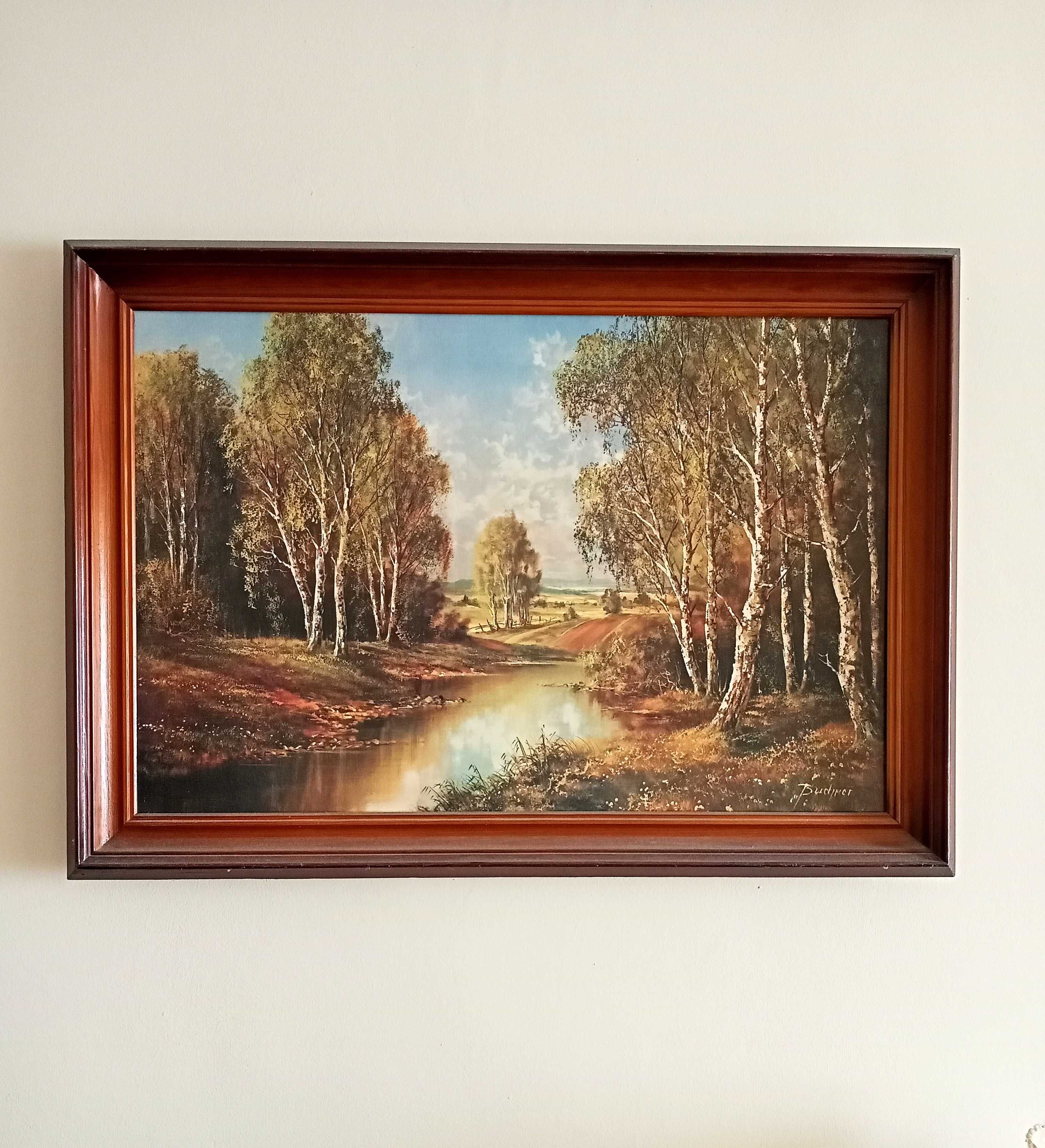 Картина (репродукция) в раме.