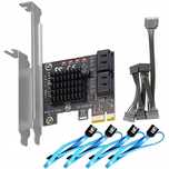 GLOTRENDS 4-portowa karta rozszerzeń PCIe SATA