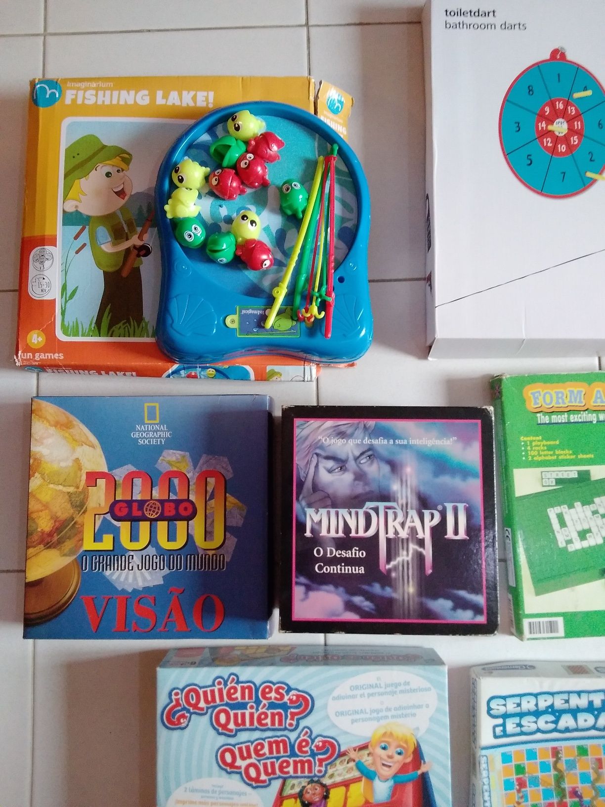 Jogos 8 jogos de mesa variados, cada 5€, apenas Mindtrap II a 10€