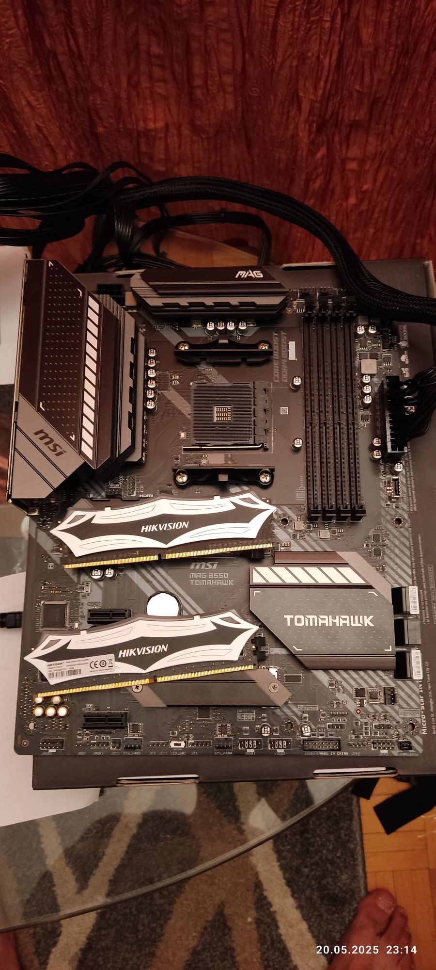 Zestaw gamingowy ryzen 7 5800x msi b55 tomahawk ddr4 2x8