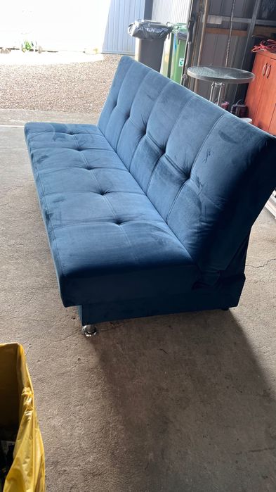 Niebieska kanapa 120x190cm