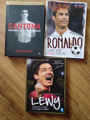 Książki piłkarskie Biografia Cantony, CR7, RL9