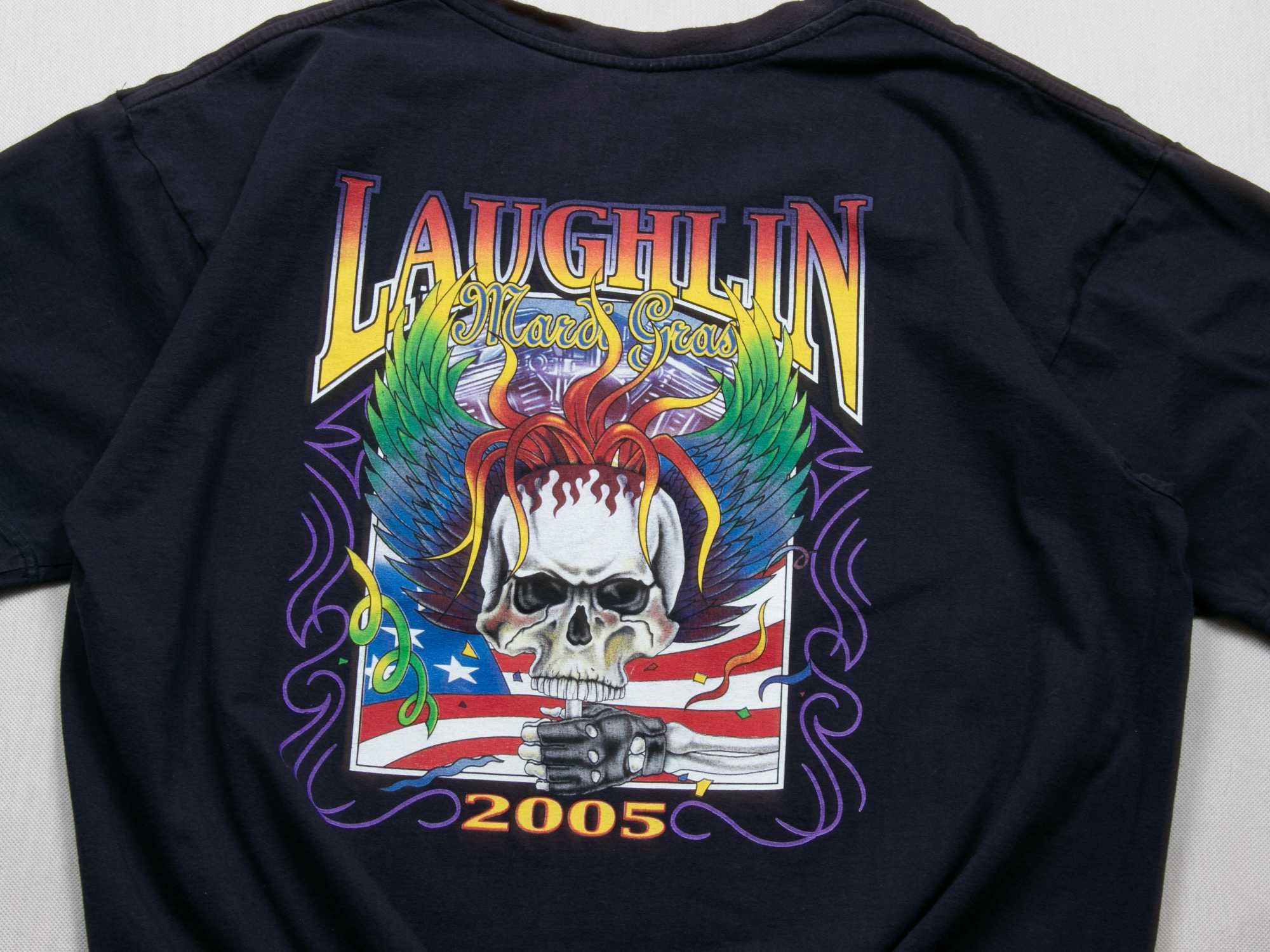 T-shirt y2k Laughlin Bike Week 2007 3XL