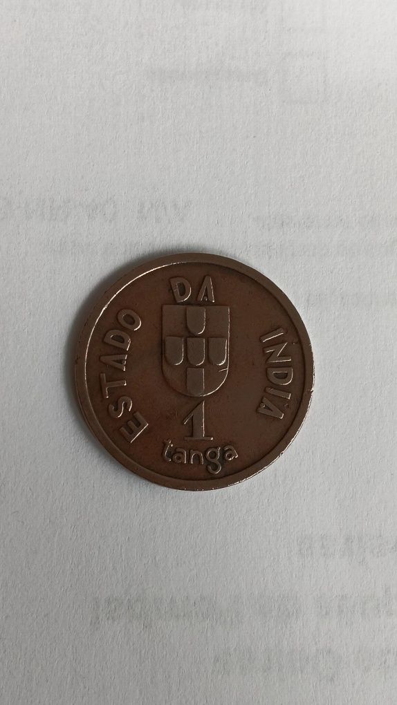 Moeda de 1 tanga 1934 Índia em cobre