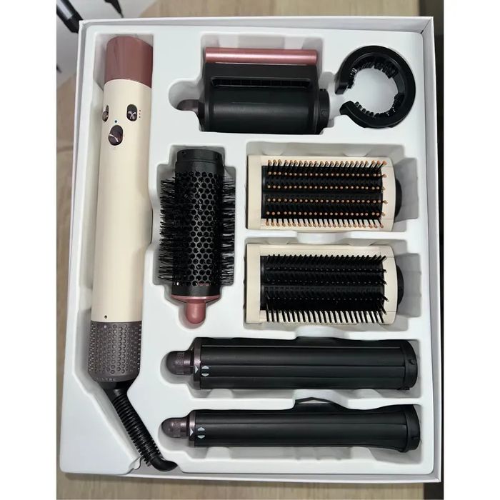 Стайлер Dyson Airwrap Complete Long 6 насадок Sakura Дайсон рожевий