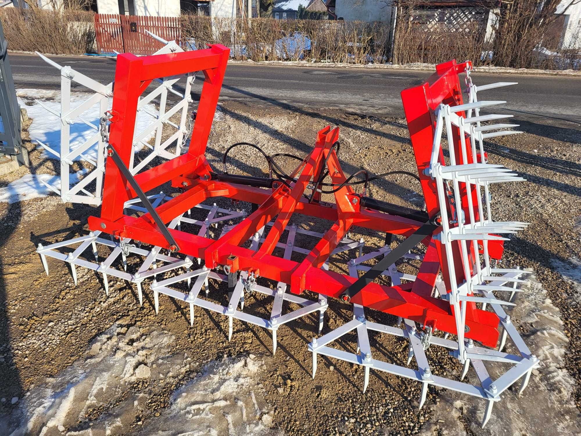 BRONY HYDRAULICZNIE SKŁADANE 5 pól/2 siłowniki /20Ph agregat/uprawa