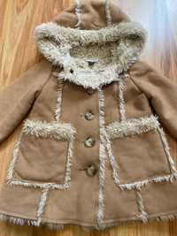 Чудова тепла шубка-пальто для дівчинки