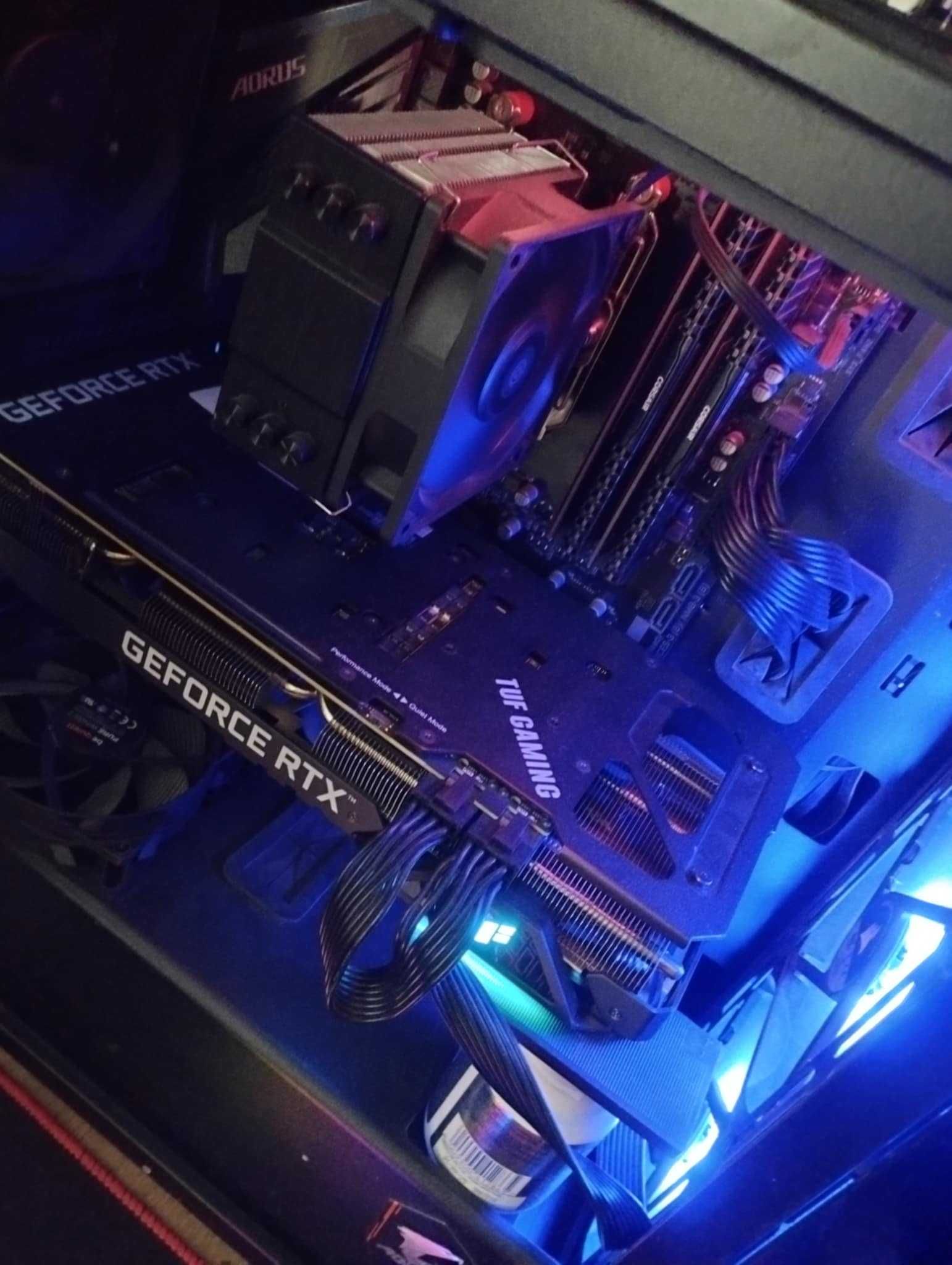 komputer gamingowy ryzen 5 5600X 3070 32gb + monitor 240 hz 0,5 ms AOC