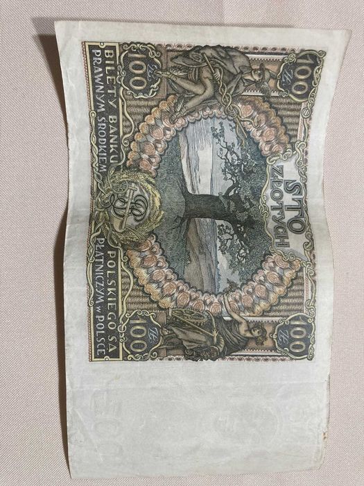 Banknoty 100zł z 1932 seria AU oraz 1934r. seria BS, piękne