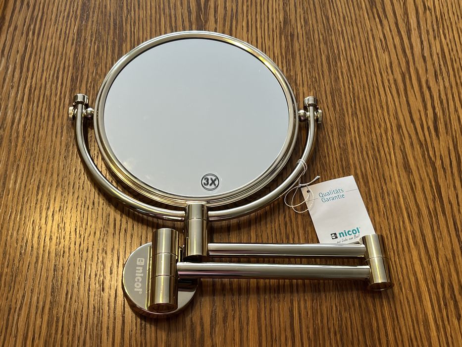 Lustro łazienkowe złote 18 karatów