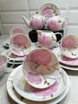 Serwis do herbaty porcelana Lomonosow Dulevo Vintage