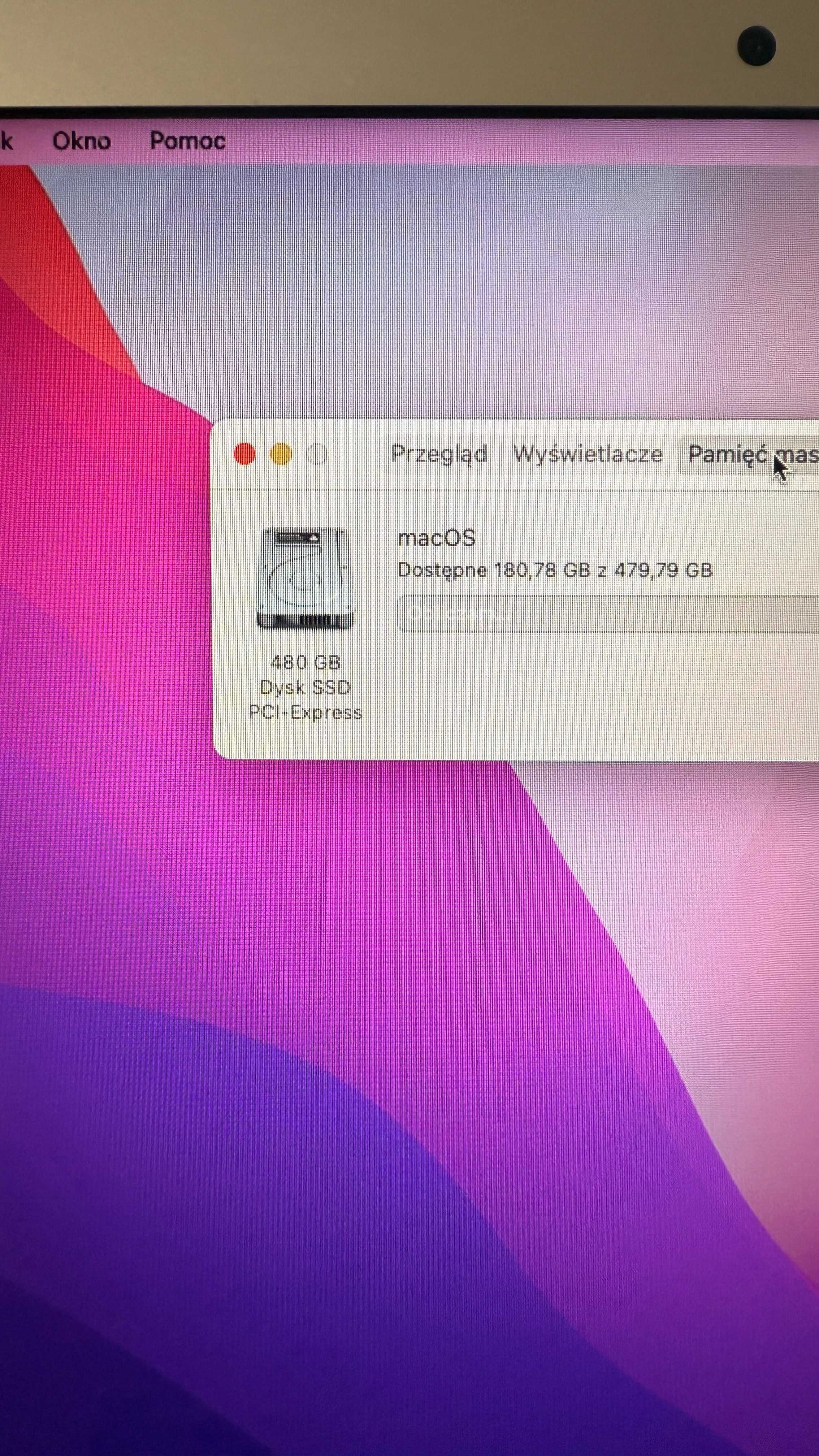 MacBook Air 2017 - A1466 procesor i5, pamięć 8GB, 480GB SSD