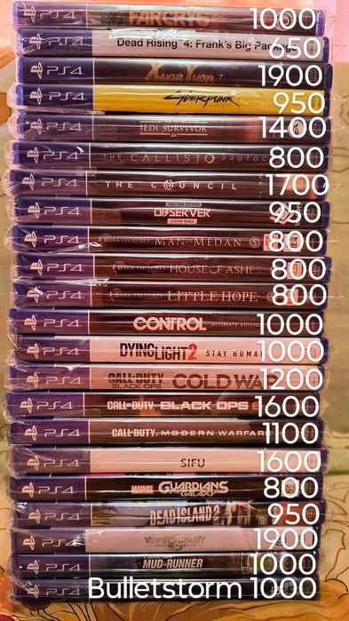 Ігри для PS4 з власної колекції