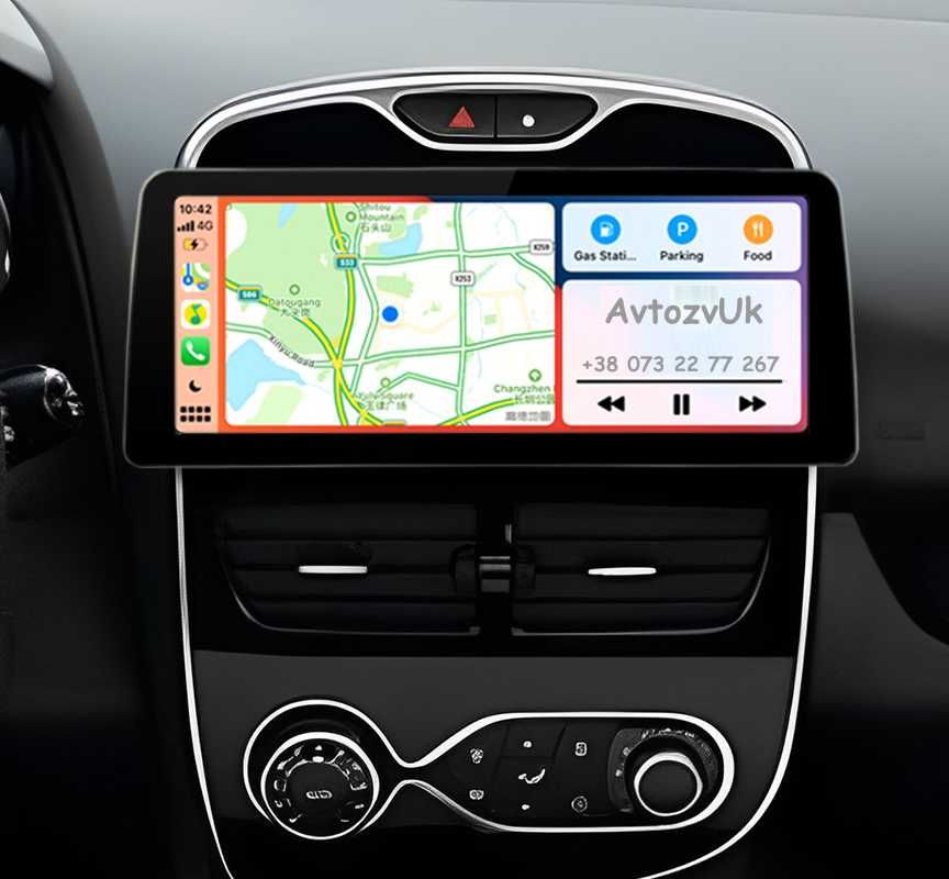 Магнитола CAPTUR Renault CLIO ZOE TWINGO Клио Каптур CarPlay Android