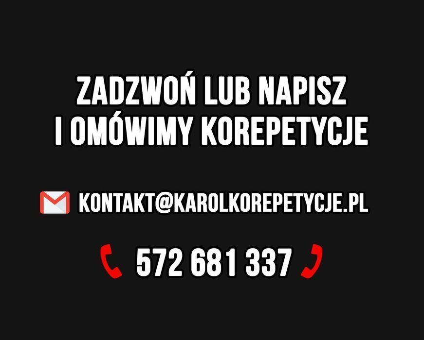 Korepetycje z MATEMATYKI | Przygotowanie | Kurs | Nauczyciel | Online