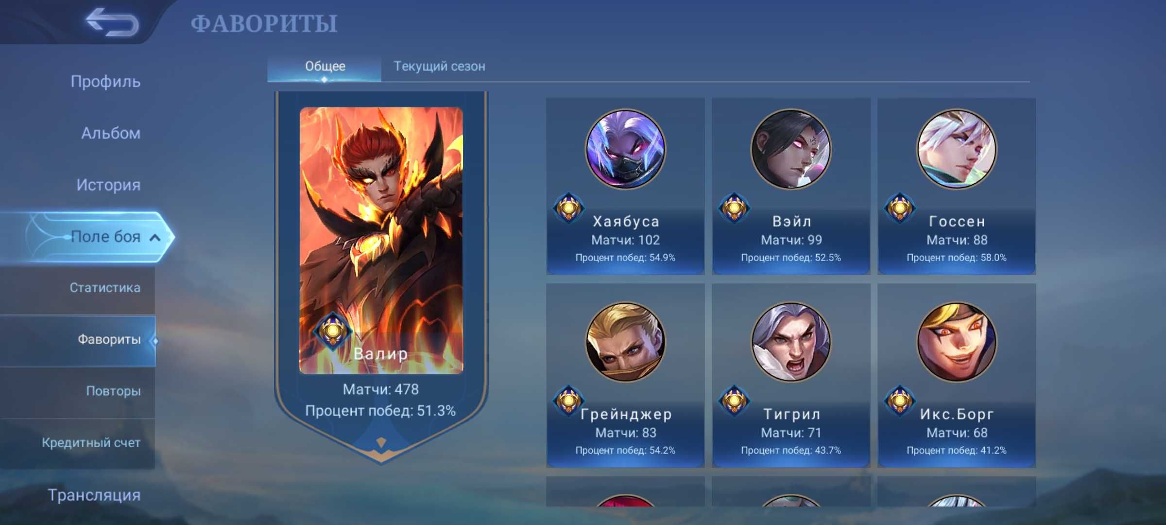 Продам аккаунт Mobile Legends