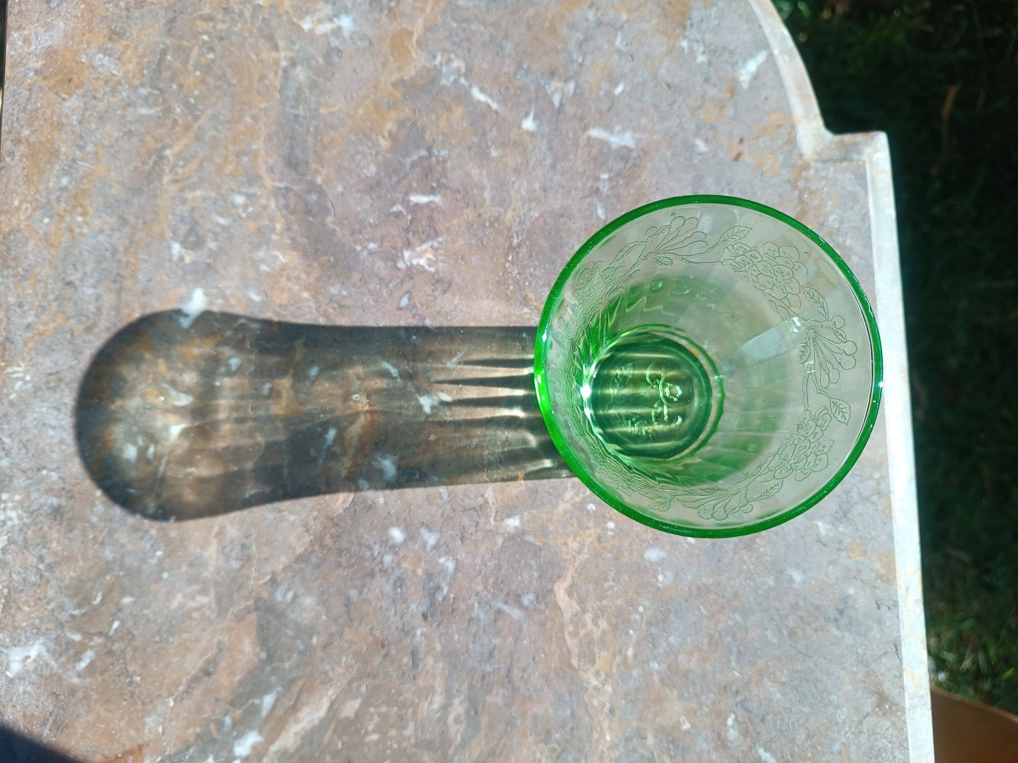 Copo verde, vintage