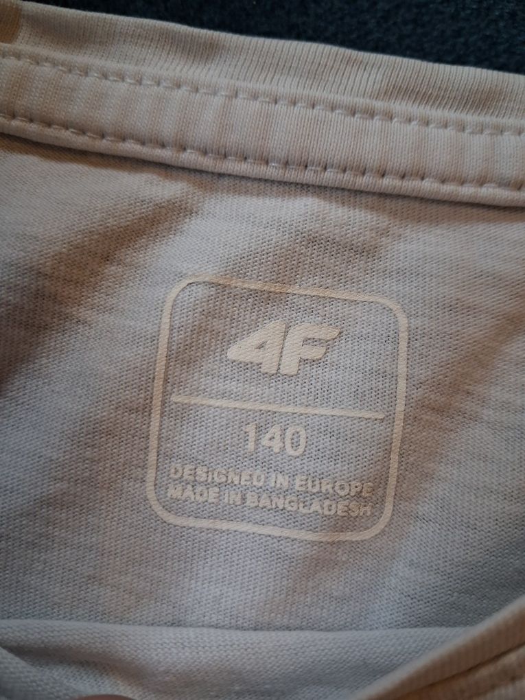 Biała koszulka 4F 140